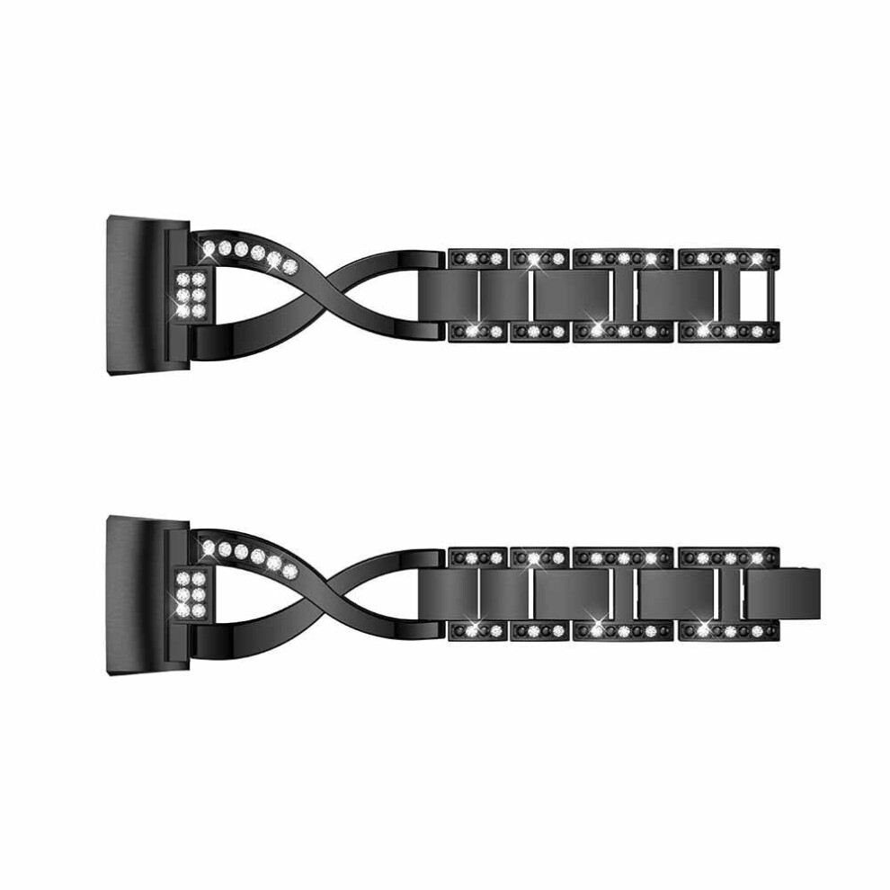 Stainless Steel Watch Band Strap Replacement For Fitbit Charge 3 Black Color Multicoloured 7082497856264