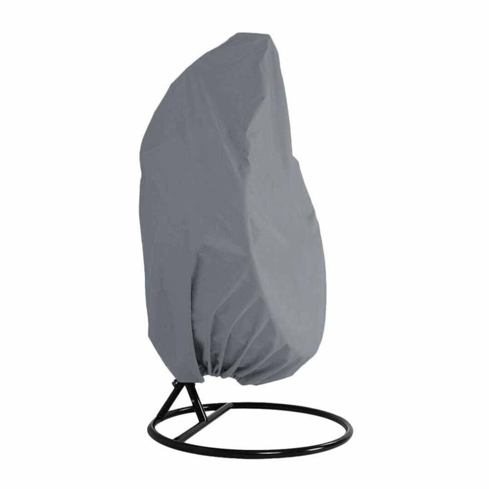 (Gray) Hanging Swing Chair Cover Rattan Egg Seat Outdoor Gray
