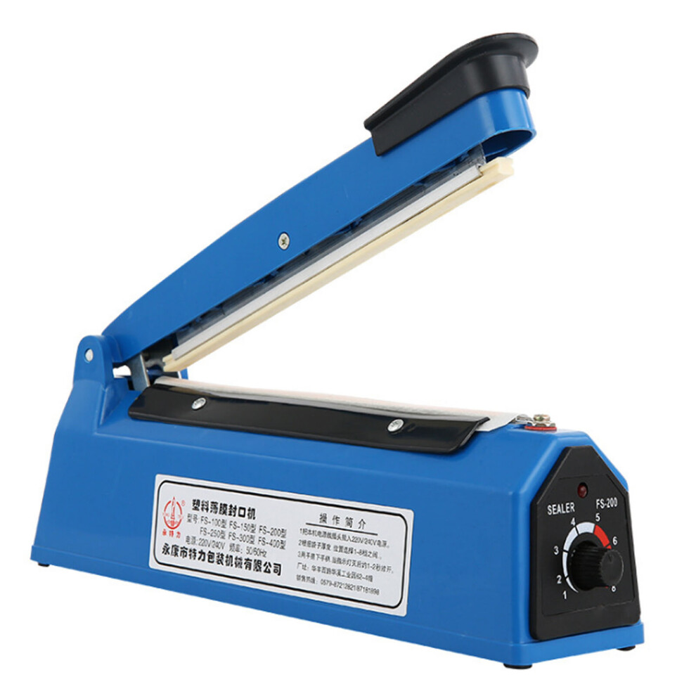 Impulse Heat Sealer Plastic Bag Film Sealing Machine Metal ABS 300mm