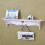 Heart Shaped Floating Wall Shelf Bookshelf With Coat Hook Stand 10