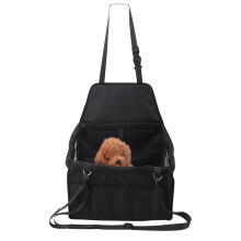 (Black) Folding Car Seat Side Bag for Pets