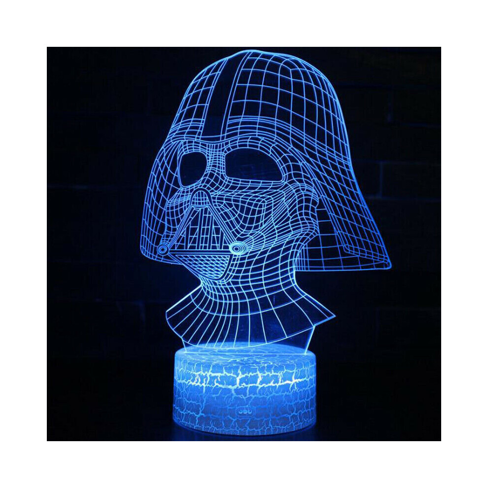 (#6) 3D Star Wars LED Night Light Illusion Touch Lamp Colour Change Bedroom Kids Gift