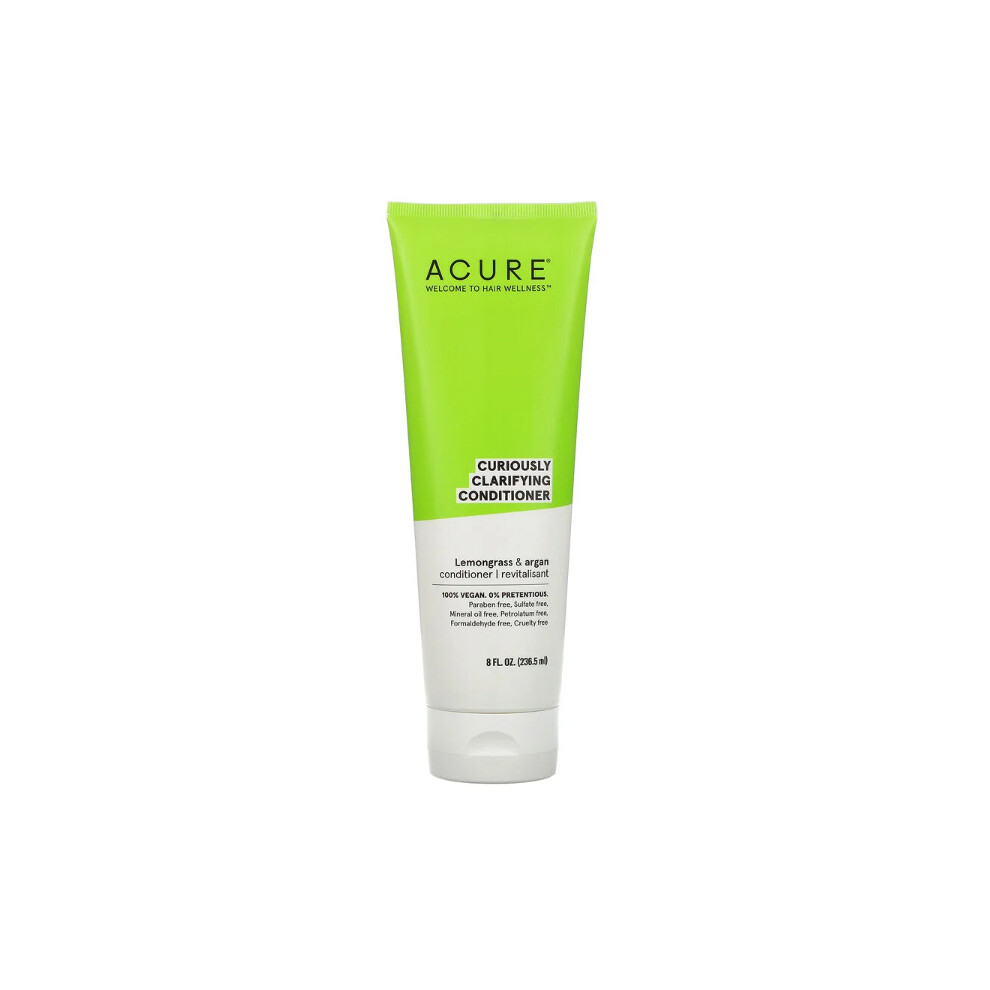 Acure, Curiously Clarifying Conditioner, Lemongrass & Argan, 236.5ml