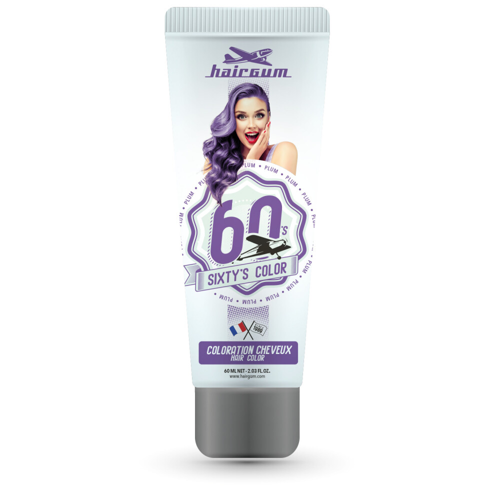 Hairgum Cream Plum Sixty's Colour 60Ml