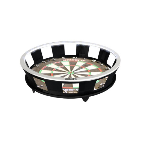 Unicorn Unicorn Solar Flare Lighted Dartboard, Τριχωτός στόχος, Πλαίσιο αλουμινίου 2