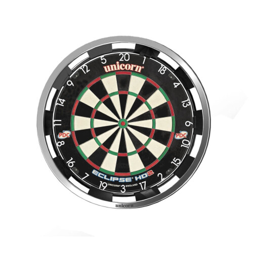 Unicorn Unicorn Solar Flare Lighted Dartboard, Τριχωτός στόχος, Πλαίσιο αλουμινίου 1
