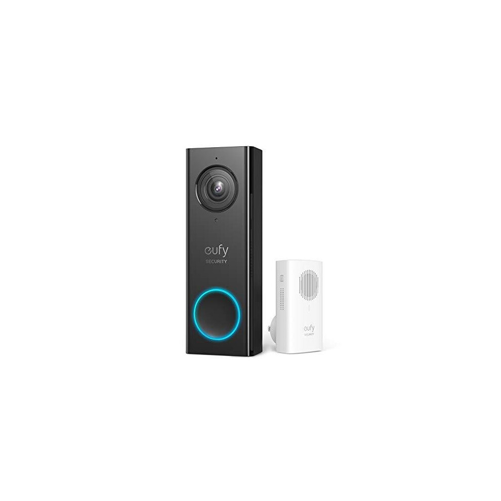 eufy Security Wi-Fi Video Doorbell, 2K Resolution, Real-Time Response, No Monthly Fees, Secure Local Storage