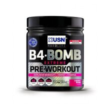 (Blue Raspberry) USN B4-Bomb Extreme Exhilarating Pre-Workout Supplement Powder - 300g