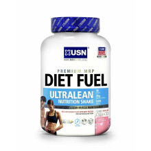 (Strawberry) USN Diet Fuel Ultralean Whey Protein Meal Replacement Weight Loss Shake - 2kg