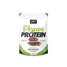 QNT Veganes Protein, zuckerfreier Schokoladen-Cupcake, Nahrungsergänzungsmittel zur Gewichtsabnahme, 500 g