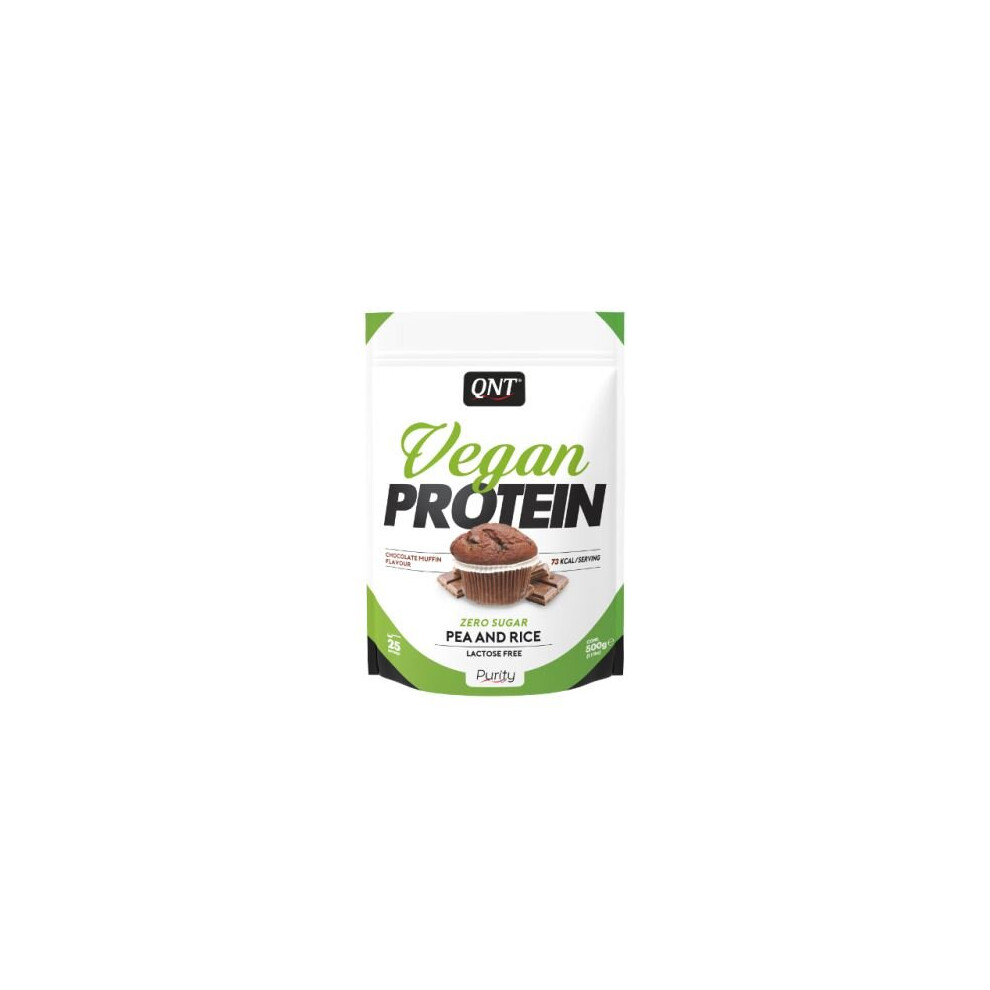 Qnt Vegan Protein Zero Sugar Choc Cupcake Weight Loss Food Supplement 500G