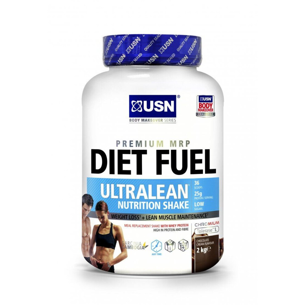 Usn (Chocolate) Diet Fuel Ultralean Whey Protein Meal Replacement Weight Loss Shake - 2Kg