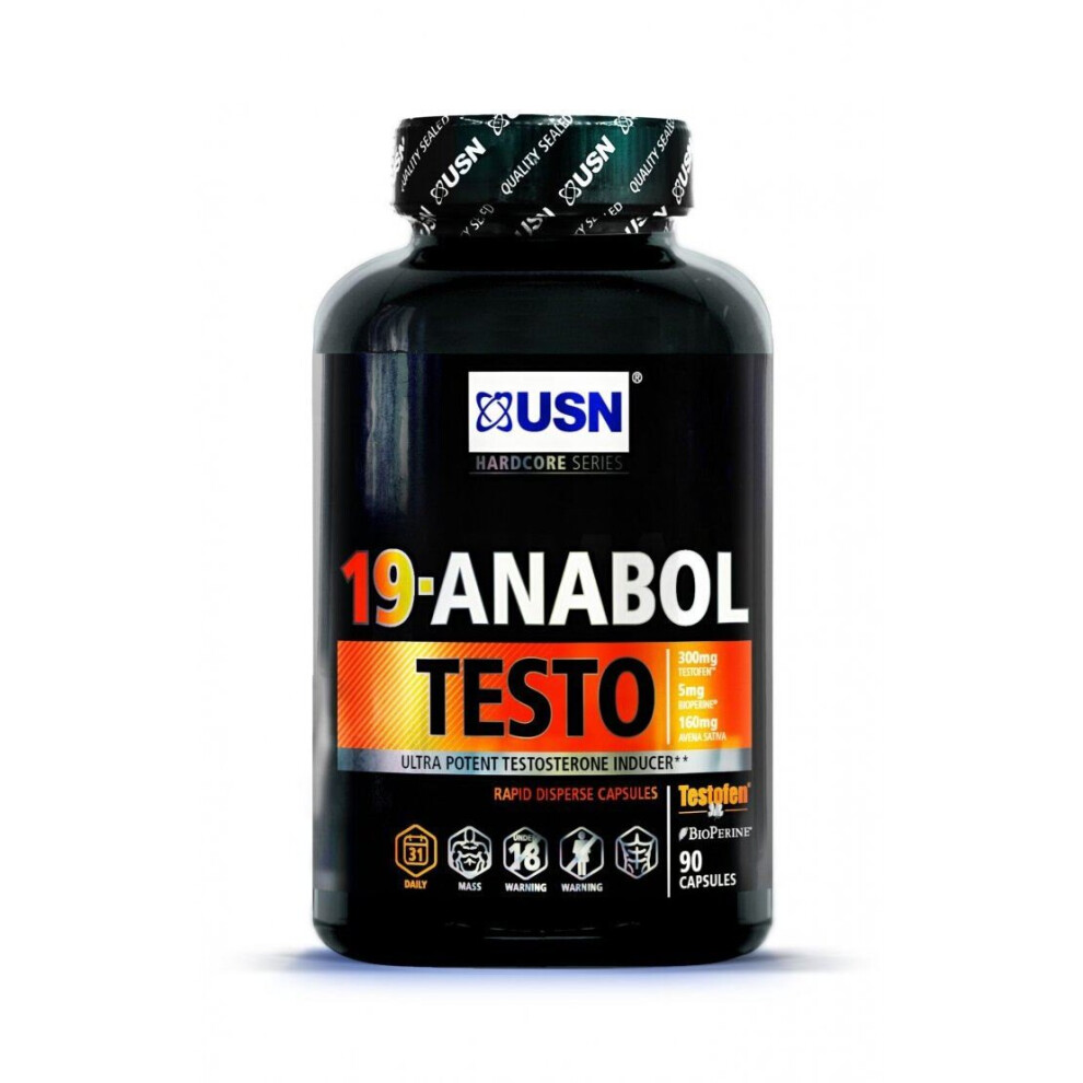USN 19 Anabol Testo Ultra Potent Testosterone Inducing Rapid Capsules - 90