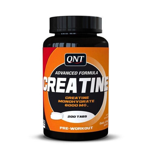QNT Creatine Monohydrate Αύξηση της Φυσικής Απόδοσης Pre-Workout 200 κάψουλες
