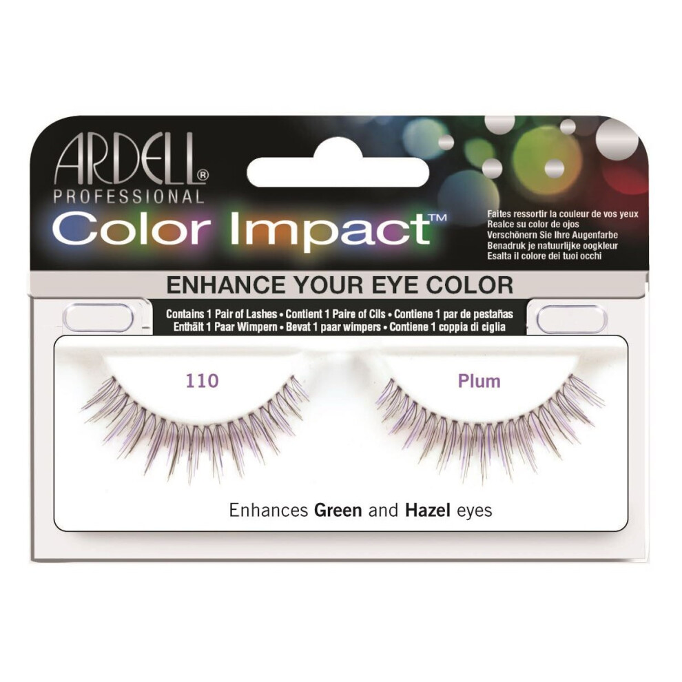 Ardell Color Impact Demi Wispies Plum Easy To Apply Full False Eye Lashes