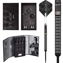 (27 Grams) Unicorn Darts Gary Anderson Noir 90% Tungsten Black Titanium Steel Tip Set