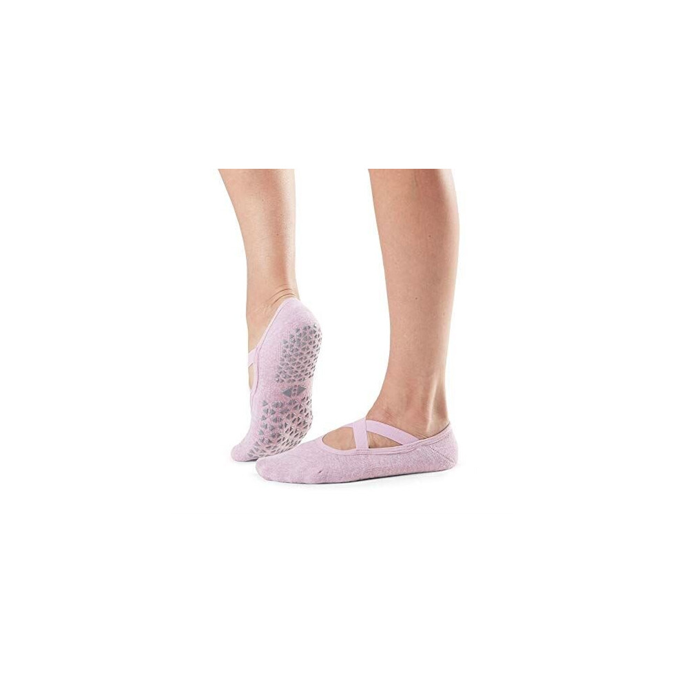 (S) Toesox Tavi Noir Chloe Grip Socks Barre Dance Yoga Pilates Ballet Sock - Dawn