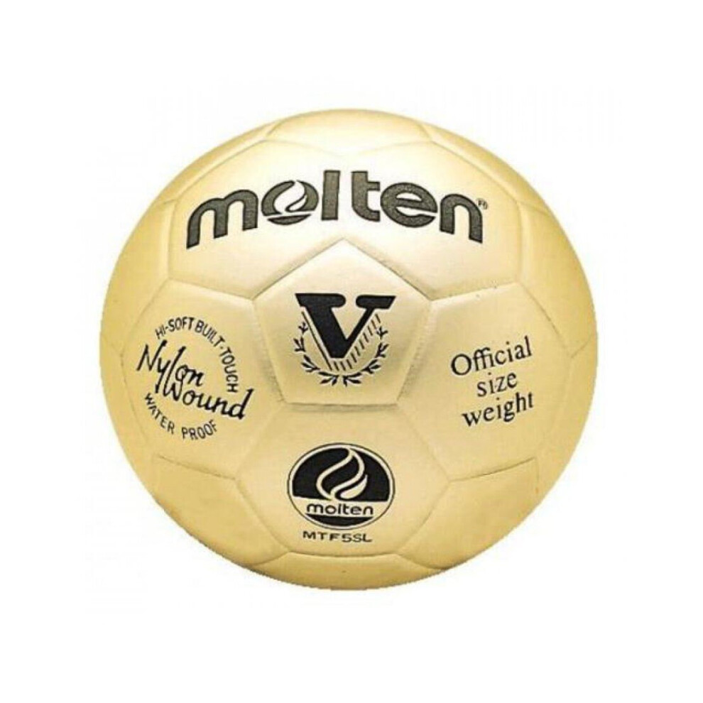 Molten MTF5SLGL Gold Presentation Ball Trophy Football Ornamental Purposes