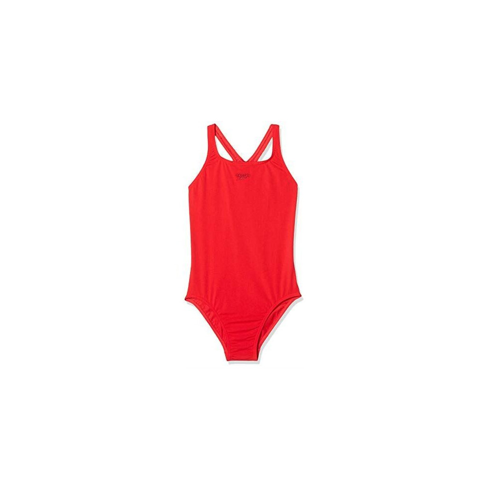 Speedo (42) Essential Endurance+ Medalist Swimsuit Womens Swimming Costume Fed Red Multicoloured