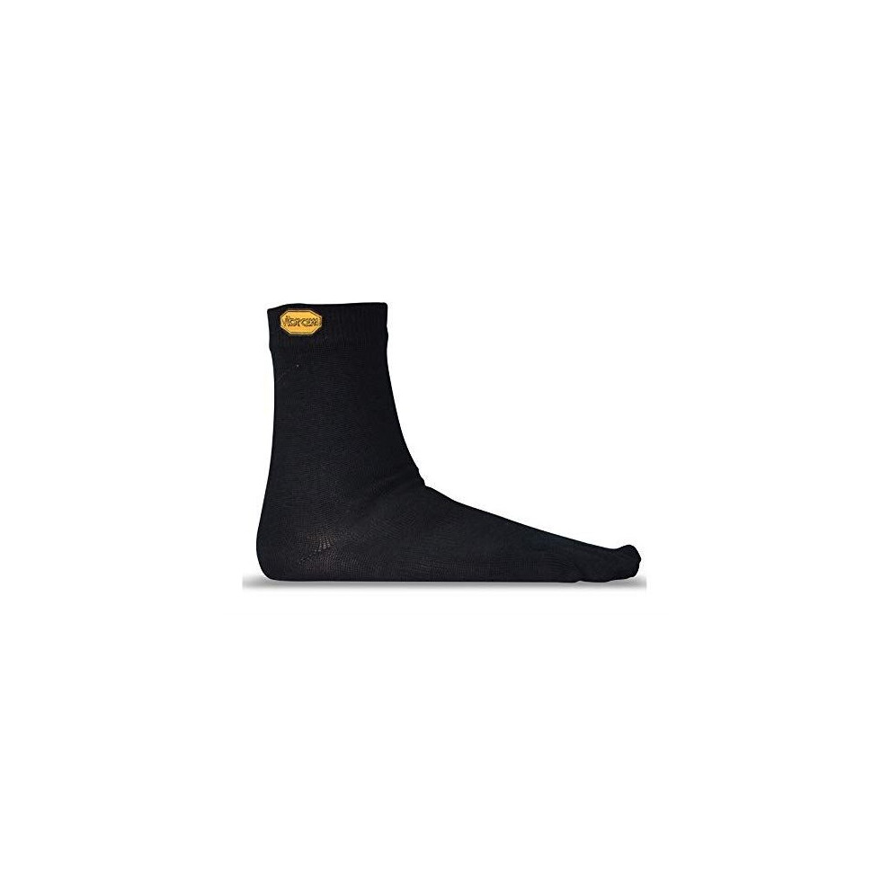 (Medium) Vibram 5Toe Merino Wool Crew Unisex Outdoor Trail Five Fingers Comfort Socks 