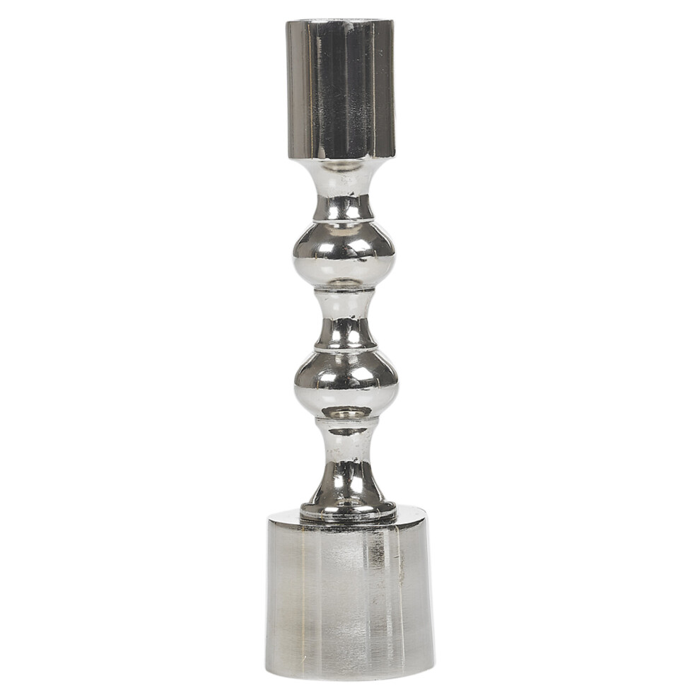 (16cm Silver, 1x) Gold & Silver | Candlestick Holder