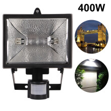 Garden Security Light With Motion Sensor Halogen Floodlight