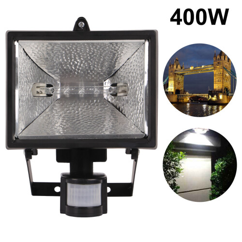 Garden Security Light With Motion Sensor Halogen Floodlight