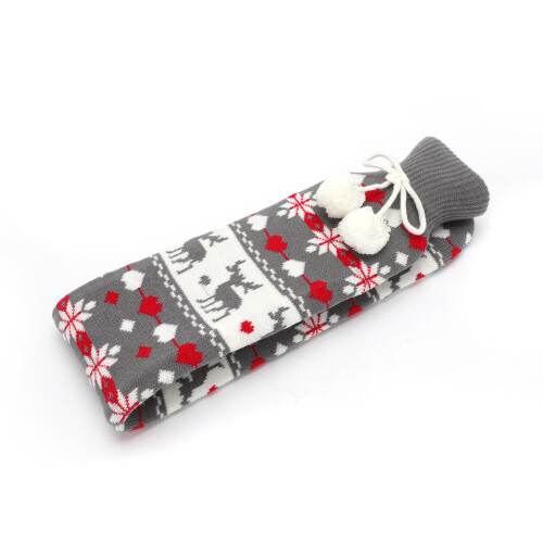 (Dark Gray) 2L Extra Long Hot Water Bottle Warmies
