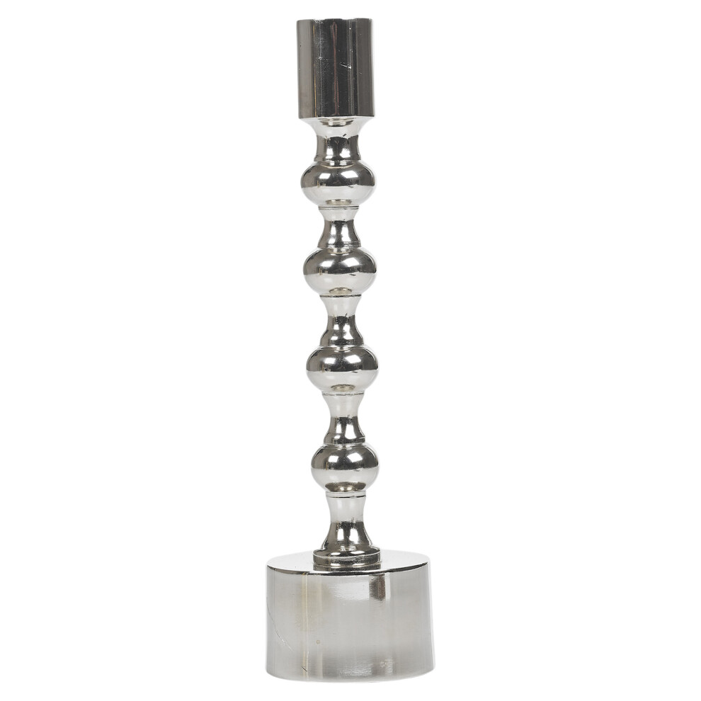 (23cm Silver, 1x) Gold & Silver | Candlestick Holder