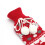 (Red) 2L Extra Long Hot Water Bottle Warmies 3
