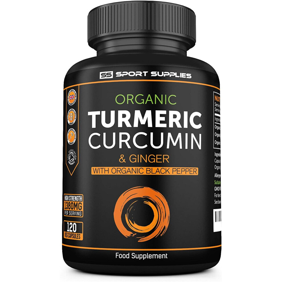 Black Organic Turmeric Capsules High Strength And Pepper Curcumin
