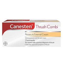 Canesten Thrush Combi Pessary & External Cream | Clotrimazole | Thrush Treatment | Complete Two-Step Thrush Treatment