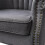 Living And Home (Grey) Wingback Armchair Accent Upholstered Chair 5
