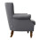 Living And Home (Grey) Wingback Armchair Accent Upholstered Chair 4