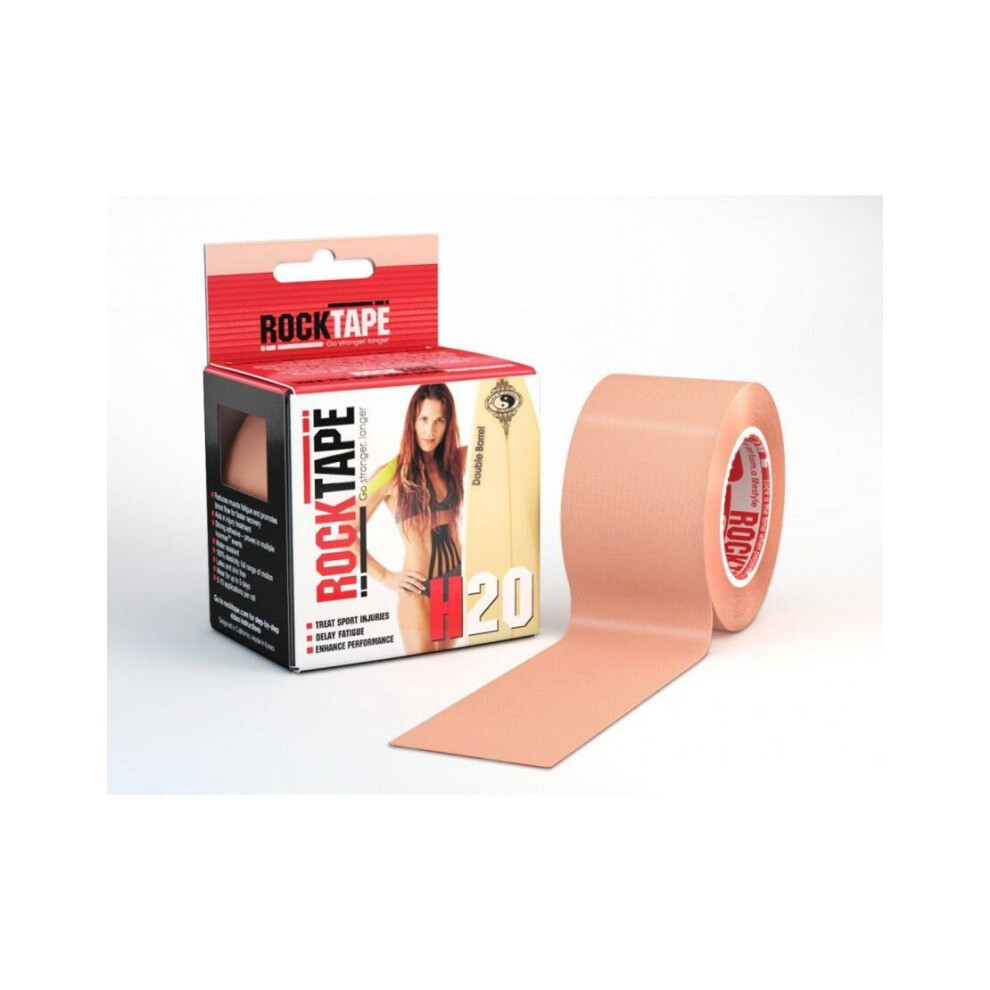 Rocktape H2O Tape Extra Sticky Adhesive Kinesiology Rolls 5M - Beige