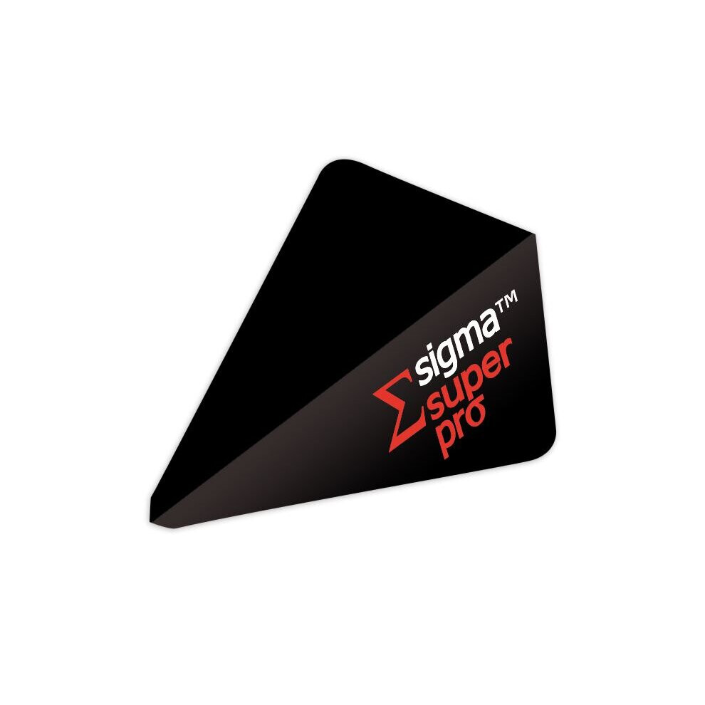 Unicorn Darts Sigma.100 Super Pro Shape Micron Optimised Dart Flight - Black