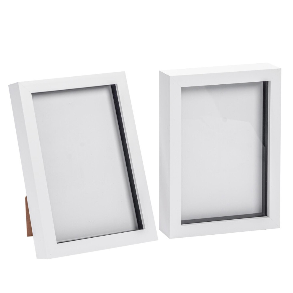 6x8" 3D Box Photo Frames - x2