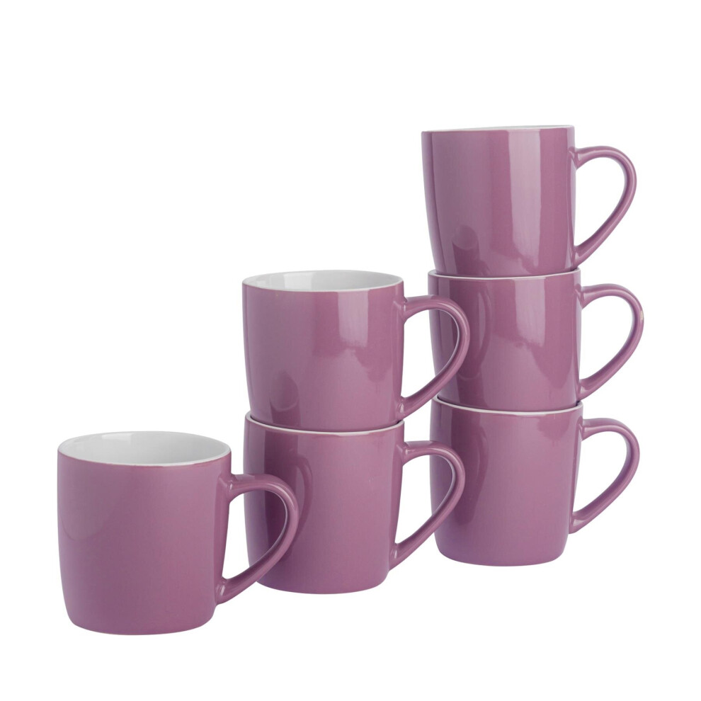 Coloured Coffee Mugs - 350ml - Pack Of 6