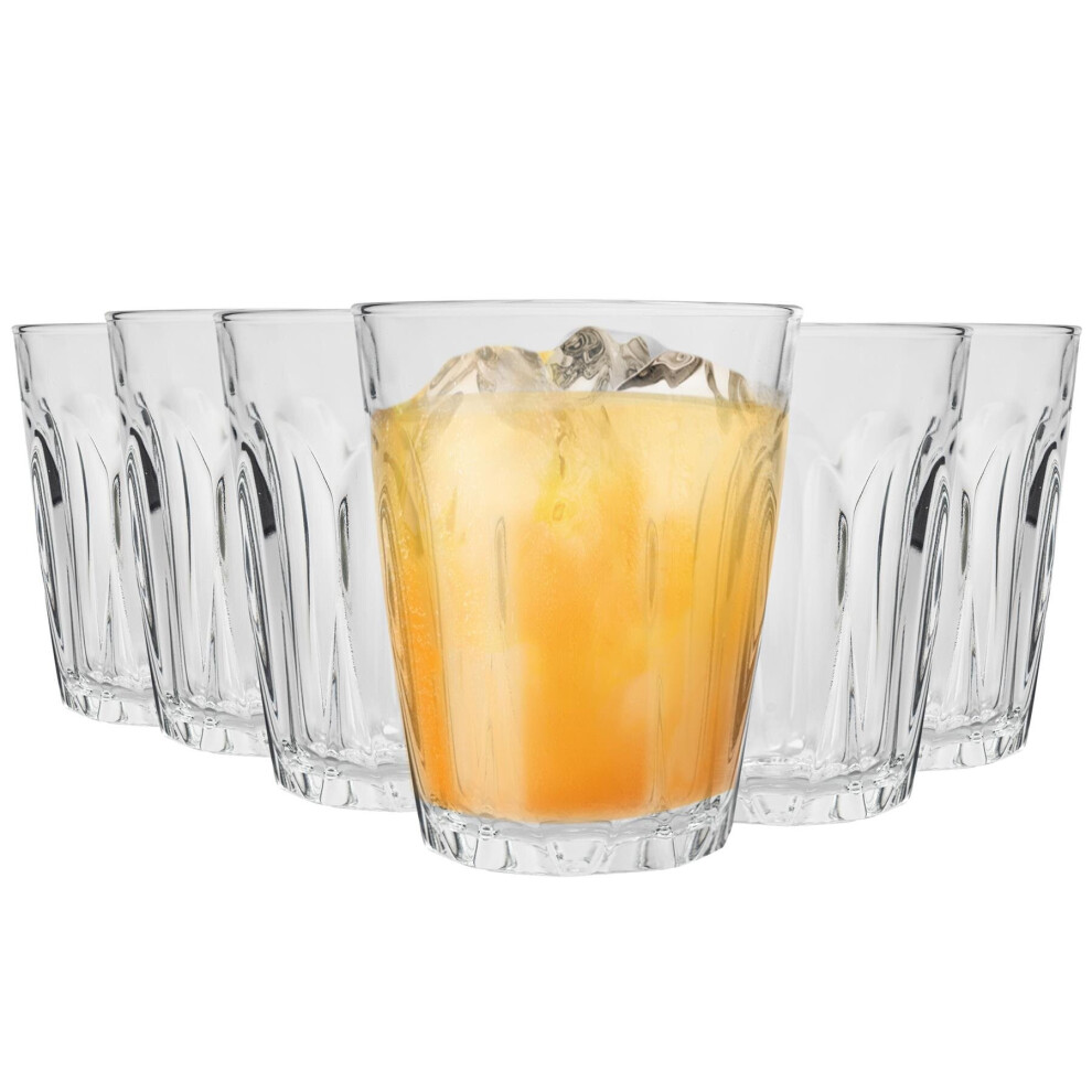 Duralex Provence Glass Juice Water Tumblers Glasses Set 250Ml X12