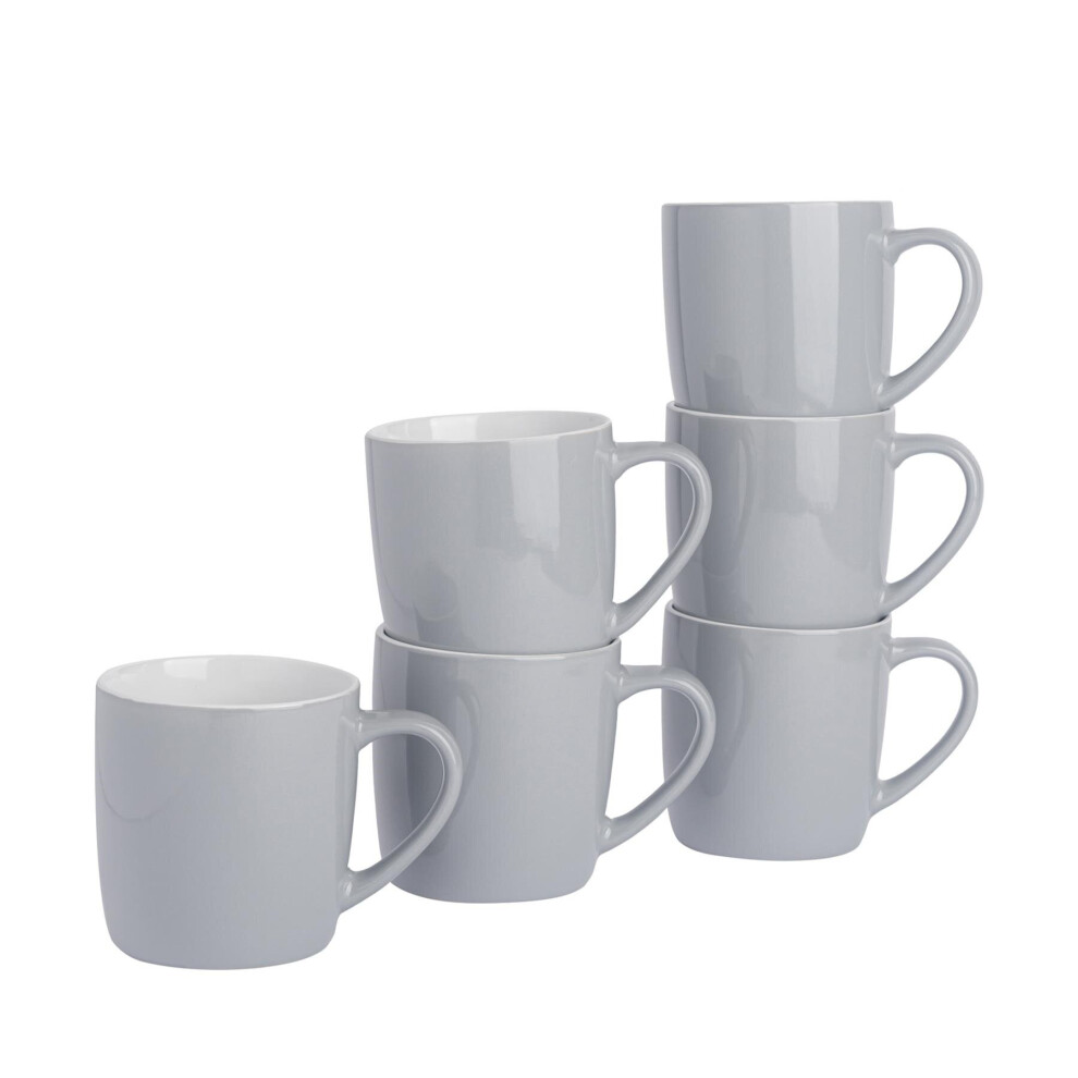 Coloured Coffee Mugs - 350ml - Pack of 6