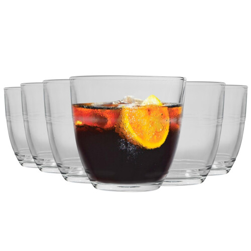 Duralex Duralex Gigogne Glass Juice Water Tumblers Glasses Set 220ml x12