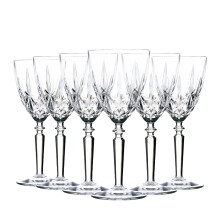 6x Wine Glasses Set RCR Crystal Cut Glass Stemware Goblets White Red 290ml