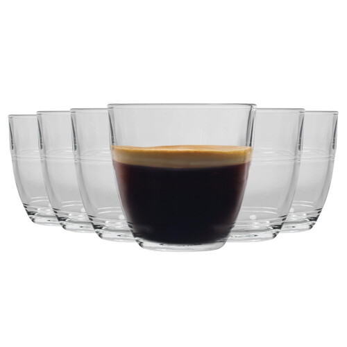 Duralex Duralex Gigogne Glass Juice Water Tumblers Glasses Set 160ml x12