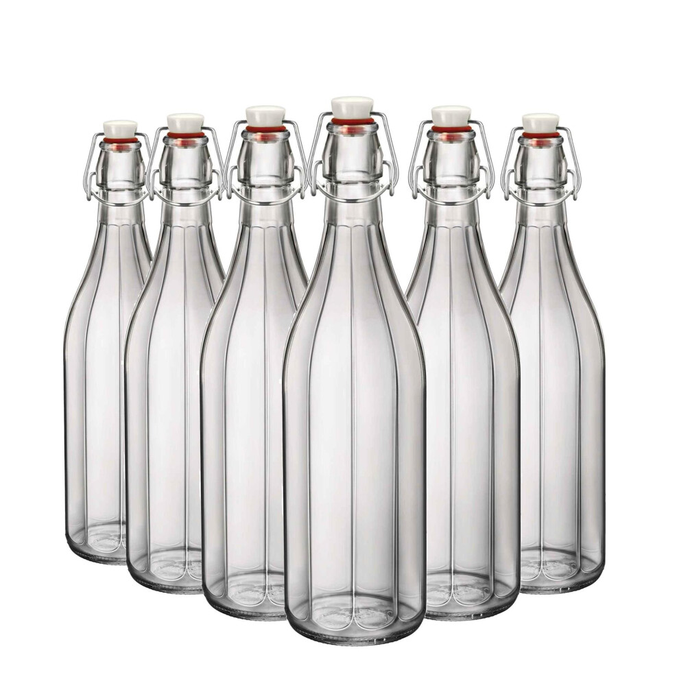 Water Wine Carafe Bormioli Oxford Table Serving Swing Top Bottle 1000ml x6