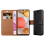 (Black) For Samsung Galaxy A42 5G Leather Case 10