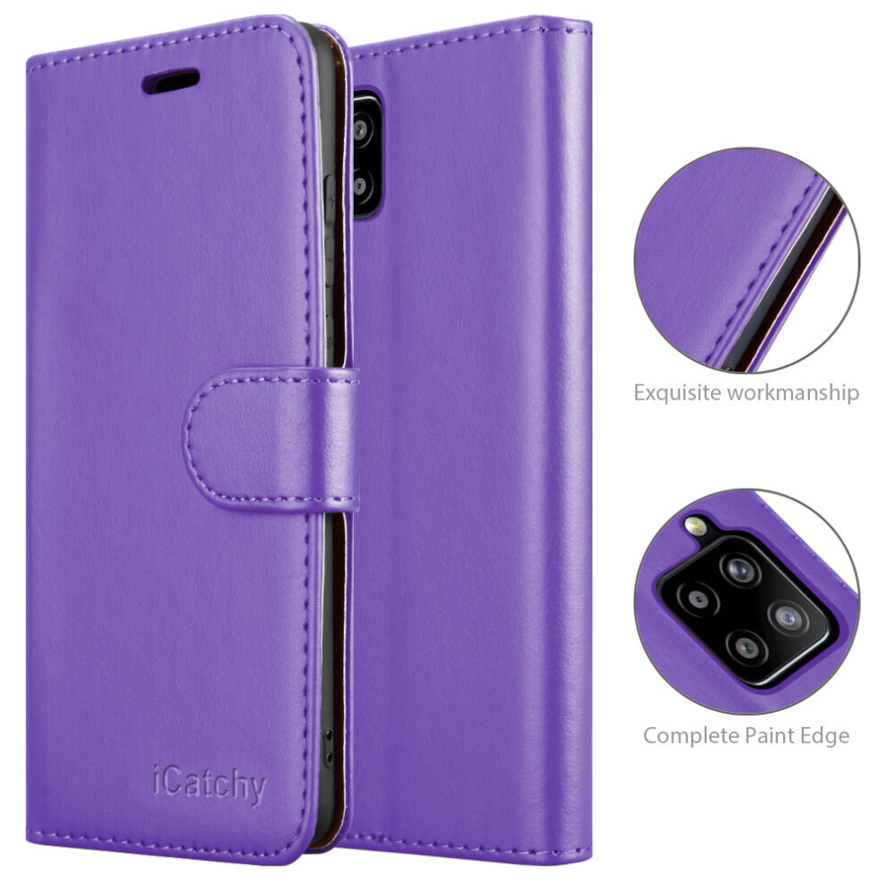 (Lilac) For Samsung Galaxy A42 5G Leather Case Pink 5056298006489