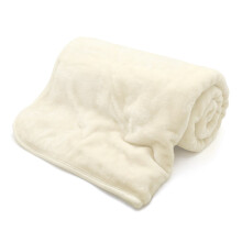 (200x240 (King), Cream) Faux Fur Fleece Mink Throw Large Warm Bed Blanket