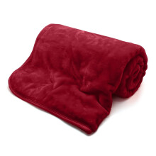 (200x240 (King), Red) Faux Fur Fleece Mink Throw Large Warm Bed Blanket