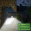 Ranpo 4Pack Outdoor Solar Motion Sensor Security Light - 30 LED Lights 7
