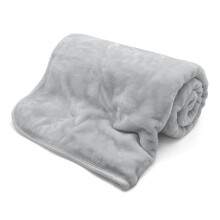 (127x152 (Single), Silver) Faux Fur Fleece Mink Throw Large Warm Bed Blanket